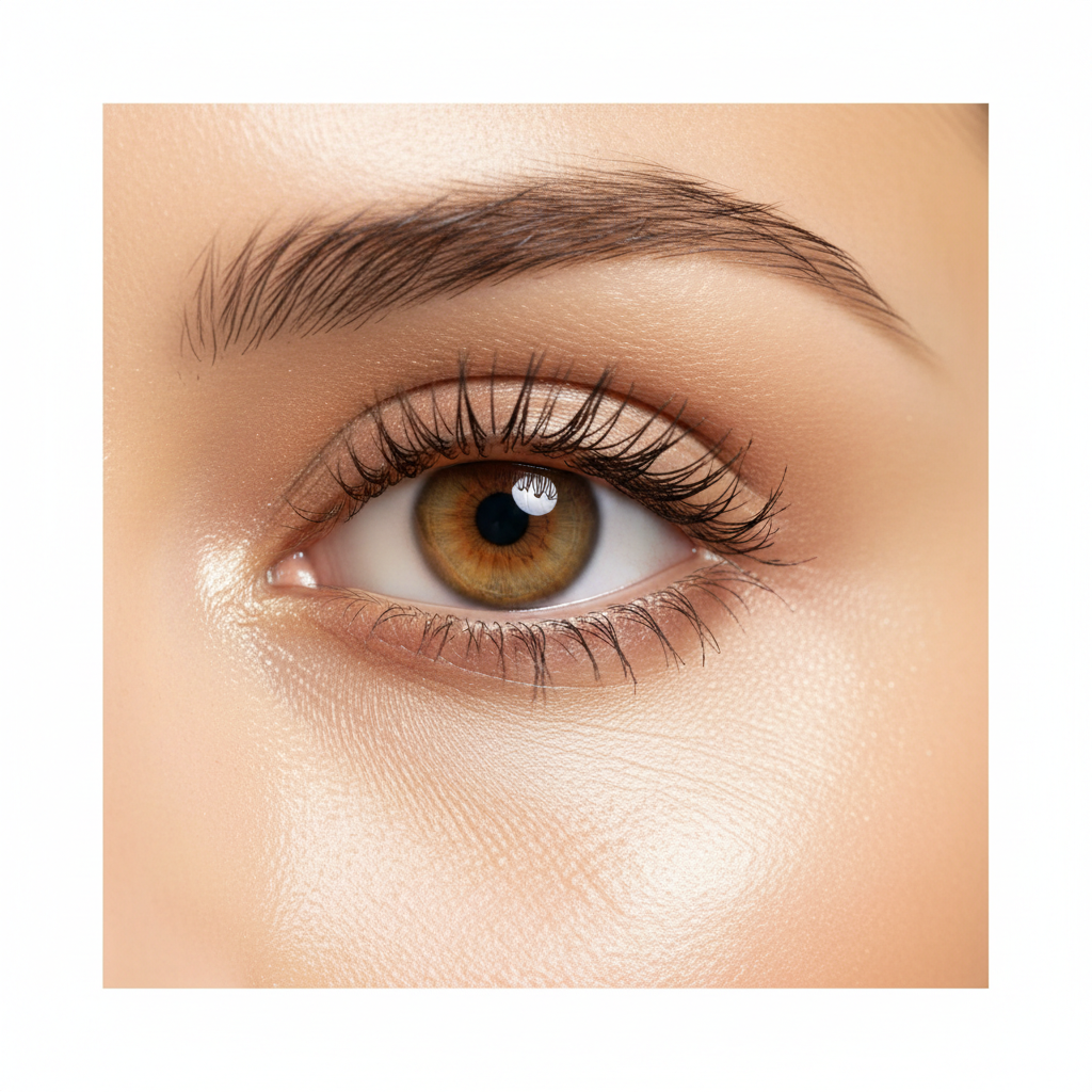 Sérum Contorno de Ojos - primer plano ojo radiante de lujo